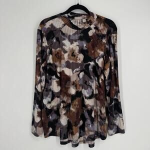 Logo Lori Goldstein top shirt 3x mustard yellow  plus fall work business stretch